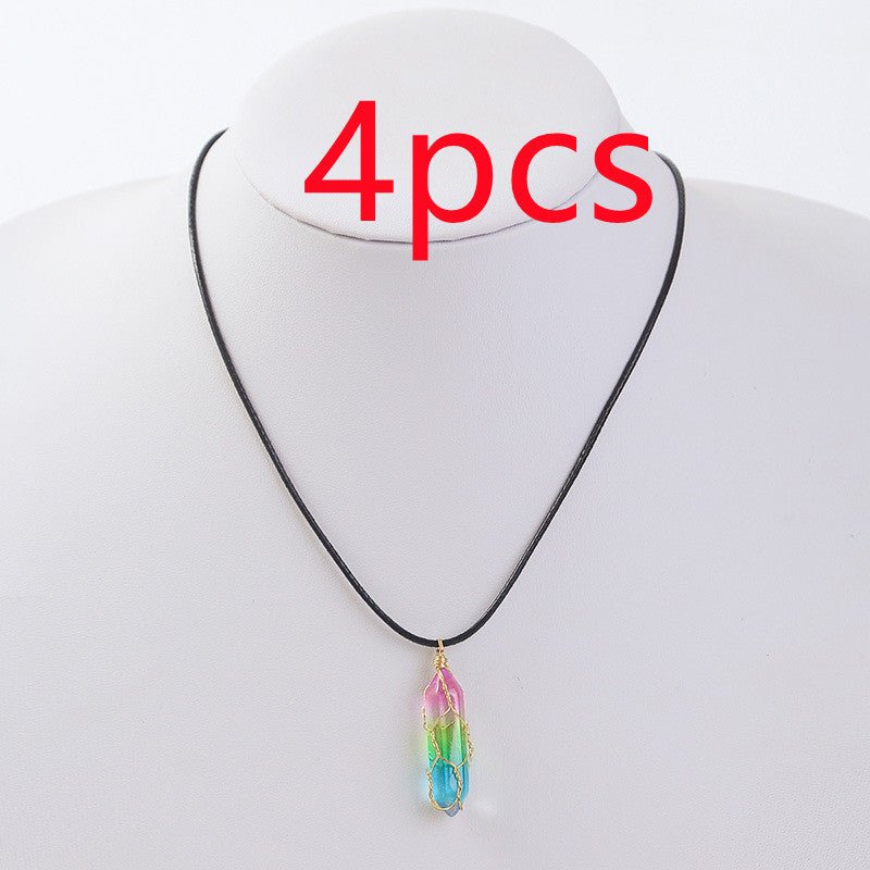 Women's Transparent Geometric Diamond Crystal Necklace - FASTSHOPP👜