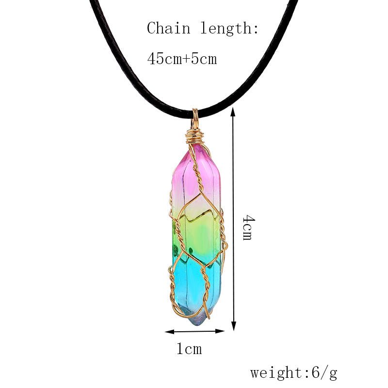 Women's Transparent Geometric Diamond Crystal Necklace - FASTSHOPP👜
