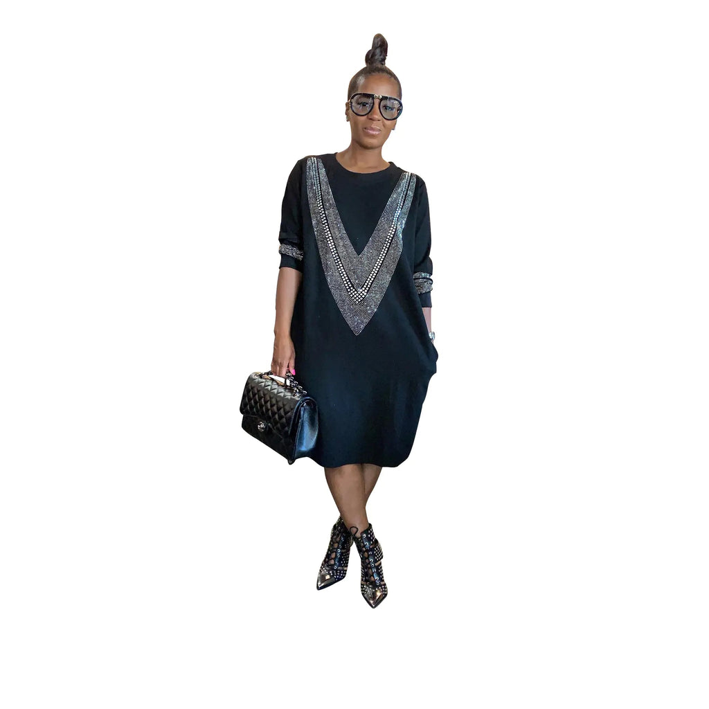 YZ1224 Women's Casual Loose Dress for Fall/Winter - FASTSHOPP👜