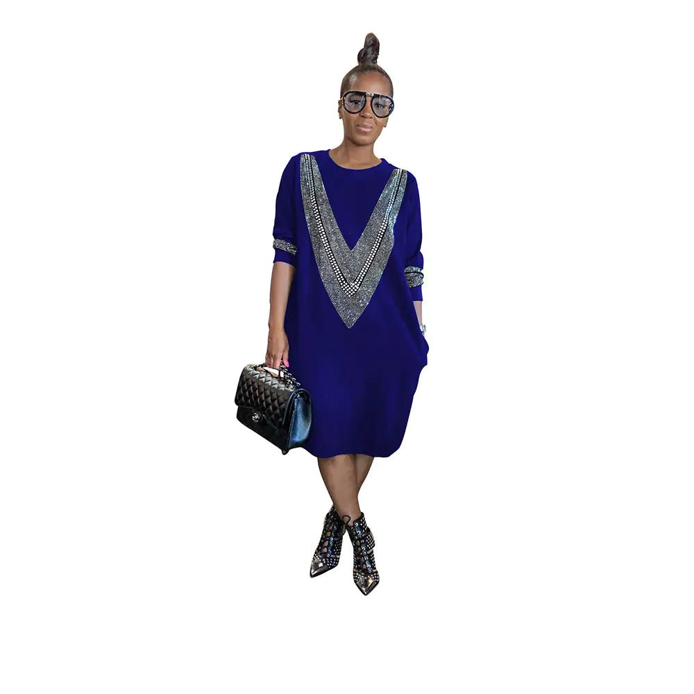 YZ1224 Women's Casual Loose Dress for Fall/Winter - FASTSHOPP👜